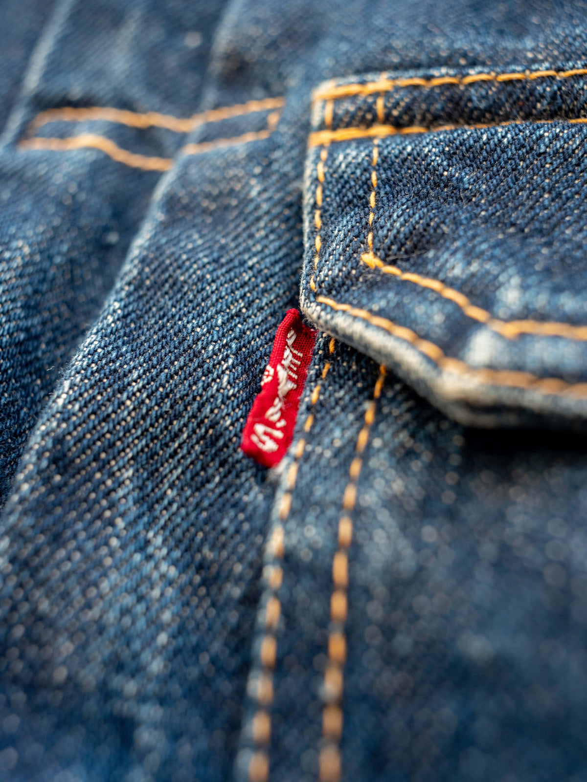 1950’s Levi’s 507XX Type Two Jacket in a Dark Wash and Perfect Condition (Size Small)