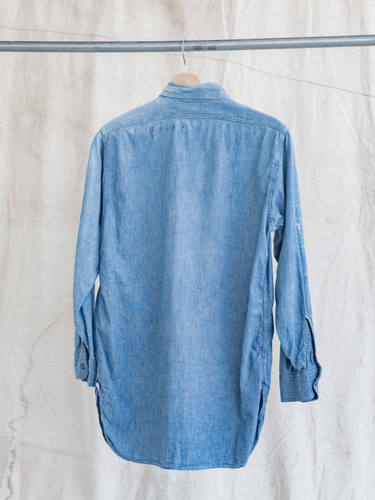 1950’s Unbranded Paint Splattered Chambray Buttonup