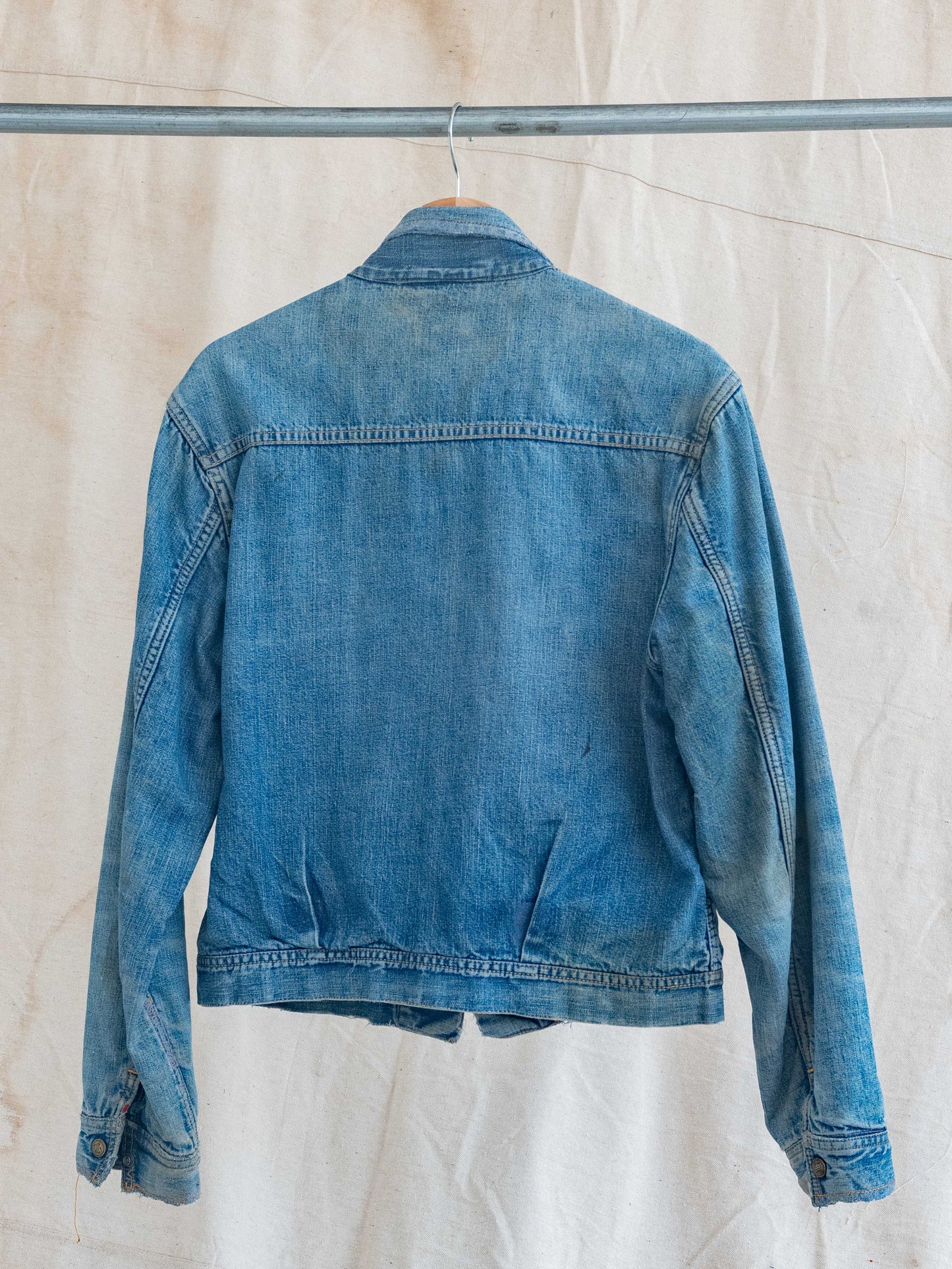 1950’s Tuf-Nut Flannel Lined Two Pocket Zip Up Jacket