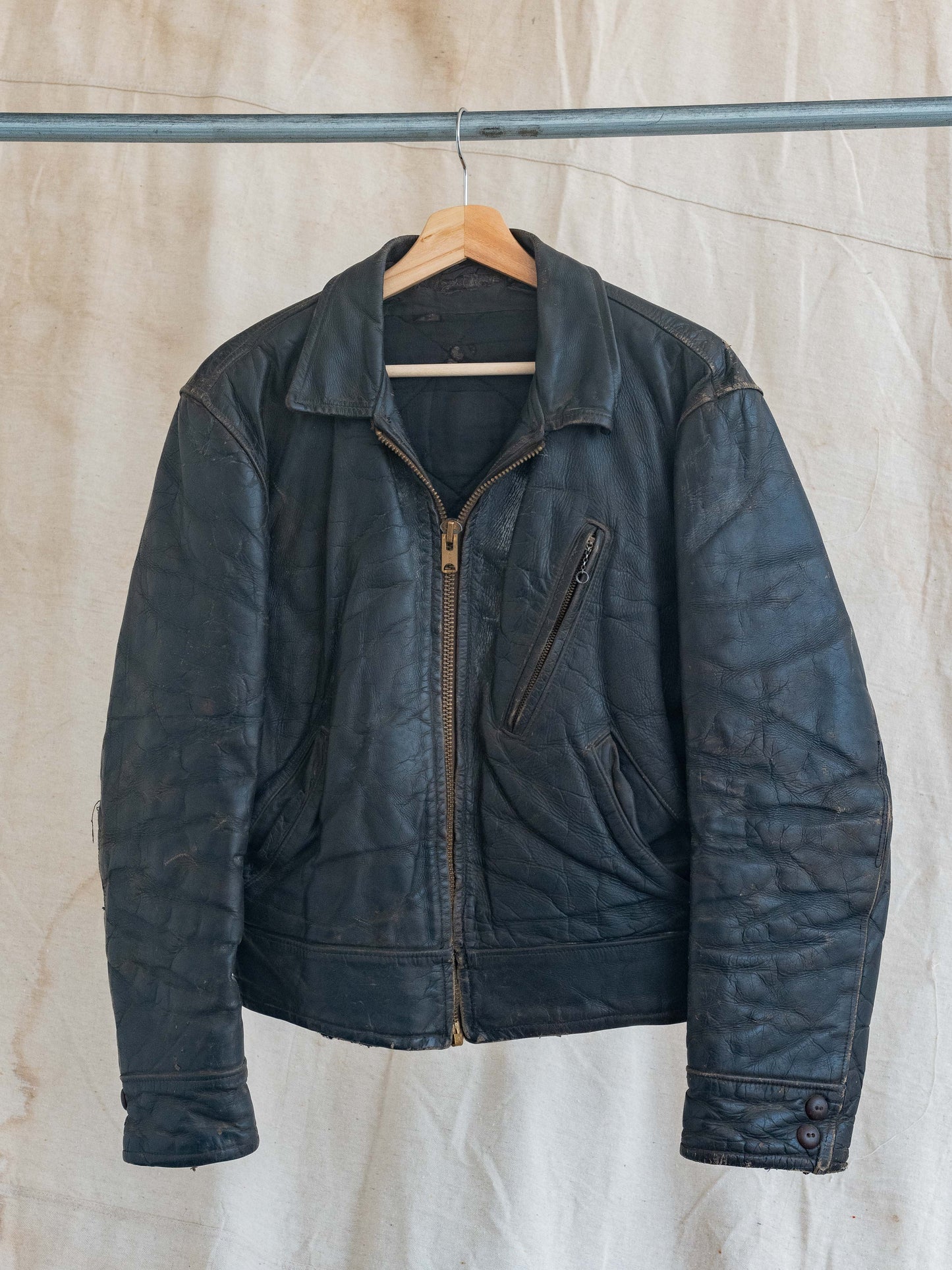 1960’s Unbranded 3 Pocket Motorcycle Jacket