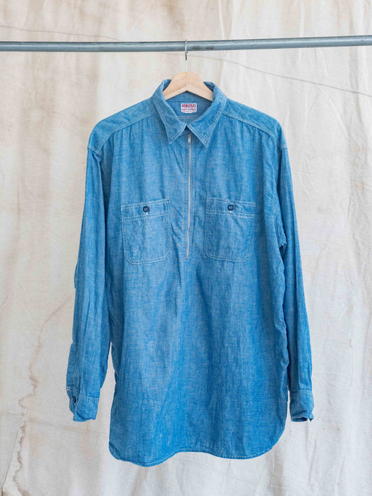 1950’s Hercules Chin Strap Half Zip Chambray