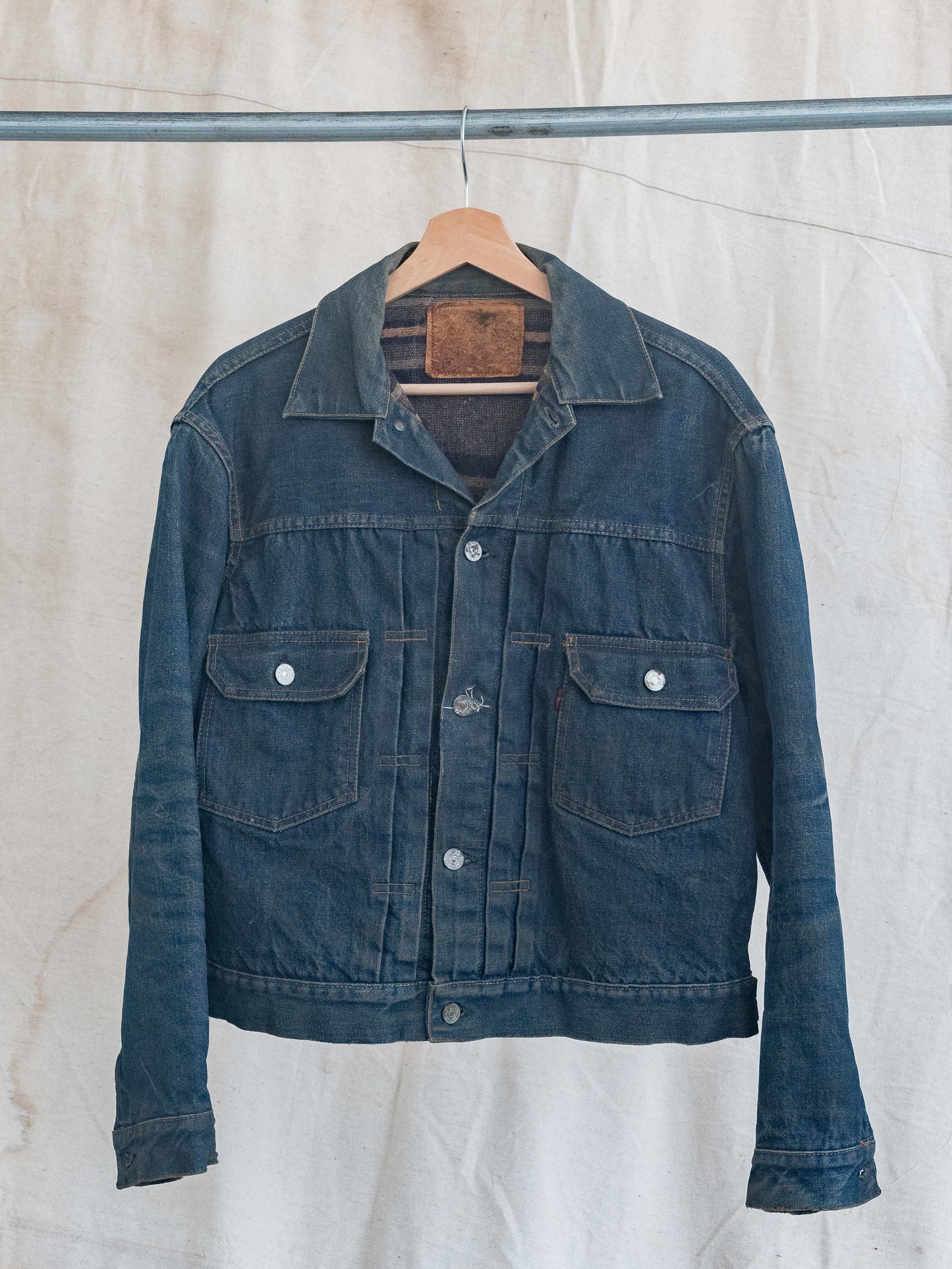 1950's Levi's Dark Type Two 517xx with Soft Leather Patch