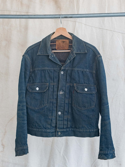 1950's Levi's Dark Type Two 517xx with Soft Leather Patch