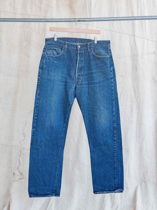1960’s Levi’s Big E Dark Whiskering 501s-35W
