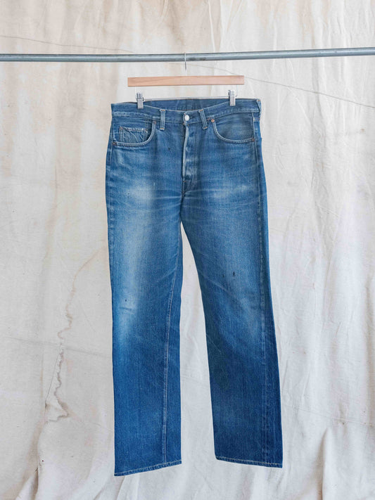 1960’s Levi’s Big E Solid Fades with Deep Indigo 501s-36W