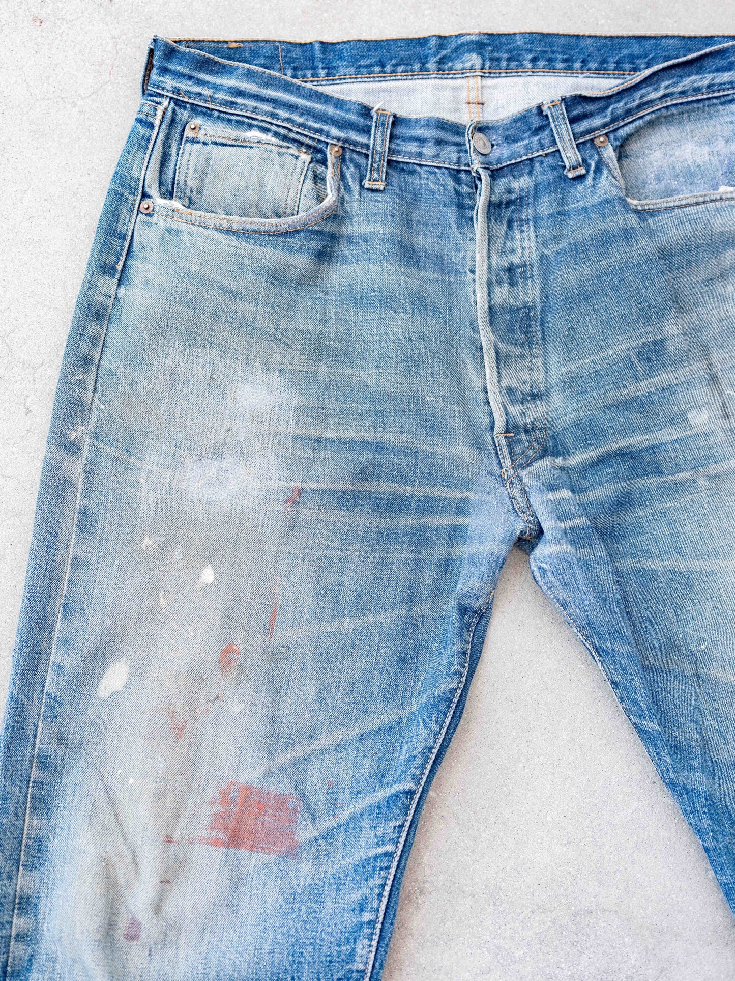 1960’s Levi’s Big E Thrashed and Painted 501s-37W