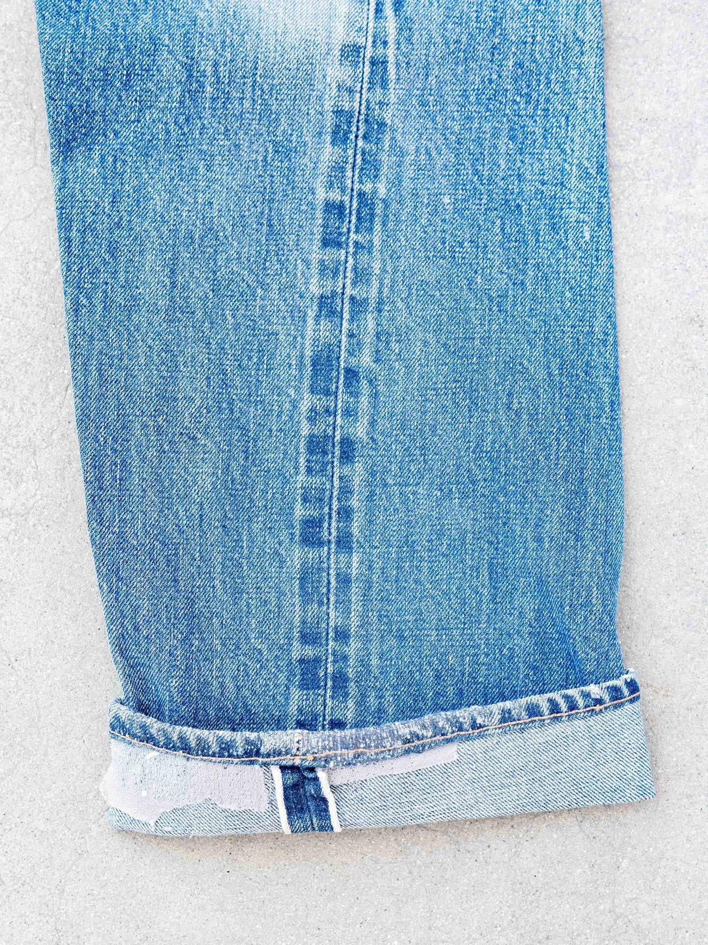 1960’s Levi’s Big E Repaired, Twisted, and Whiskered Big E 501s-31W