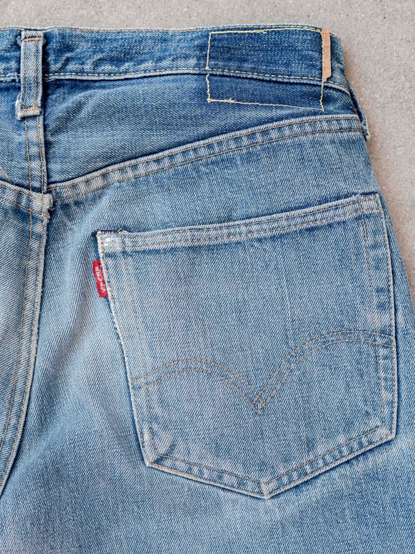 1960’s Levi’s Big E Repaired, Whiskered, and Honeycombed 501s-31W