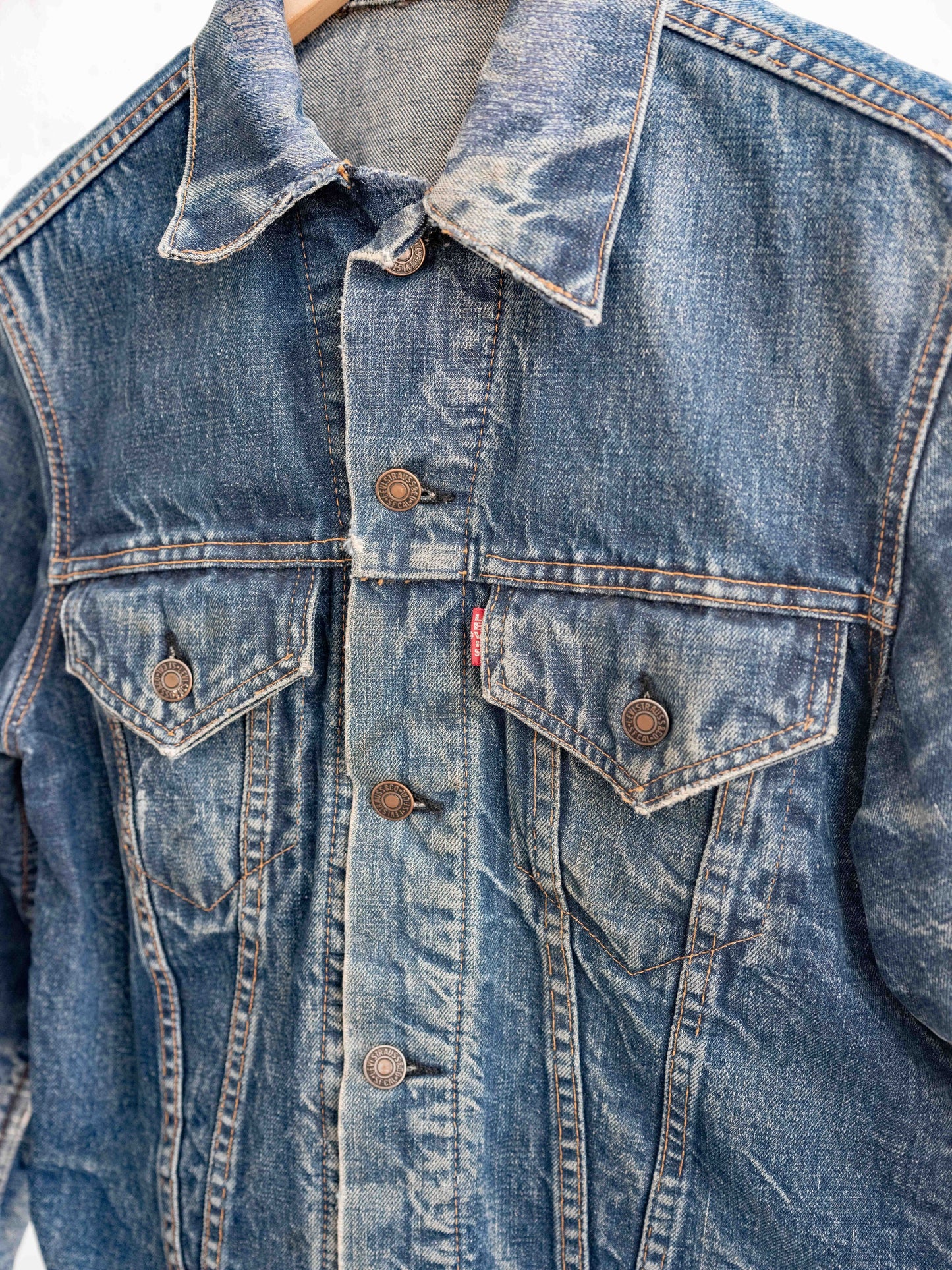 1960’s Big E Type 3 Trucker Jacket Repaired and Honeycombed