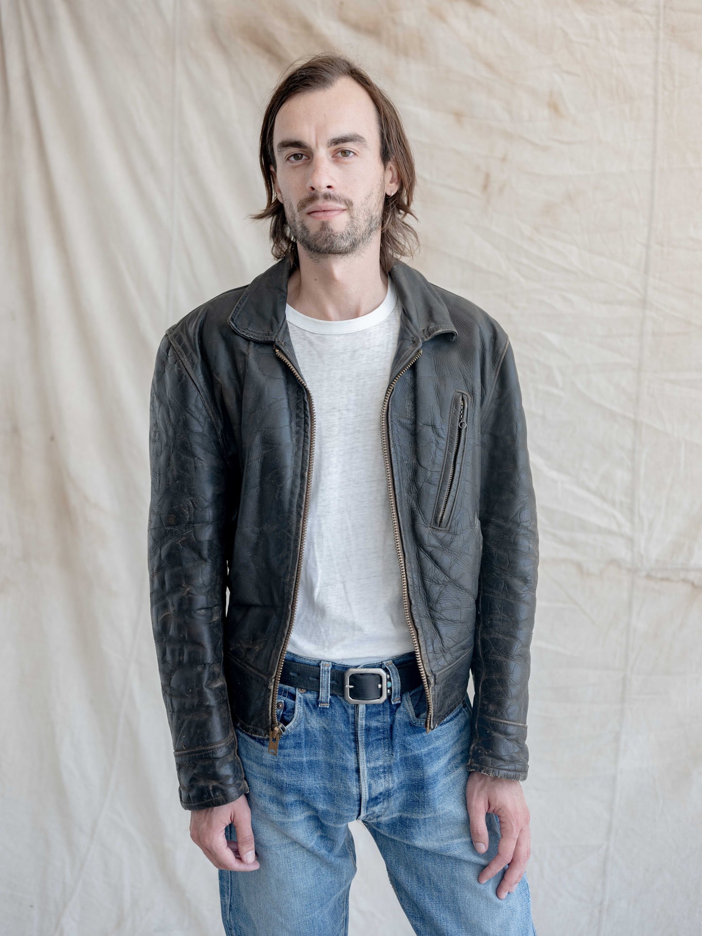 1960’s Unbranded 3 Pocket Motorcycle Jacket