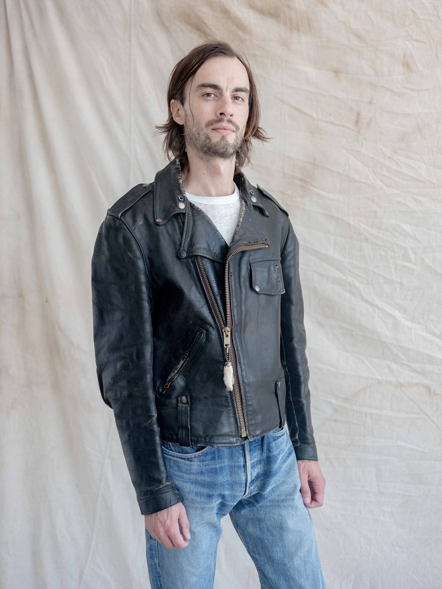 1950’s Buco Horsehide Motorcycle Jacket with Rabbit Foot