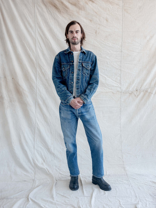 1960’s Big E Type 3 Trucker Jacket Repaired and Honeycombed