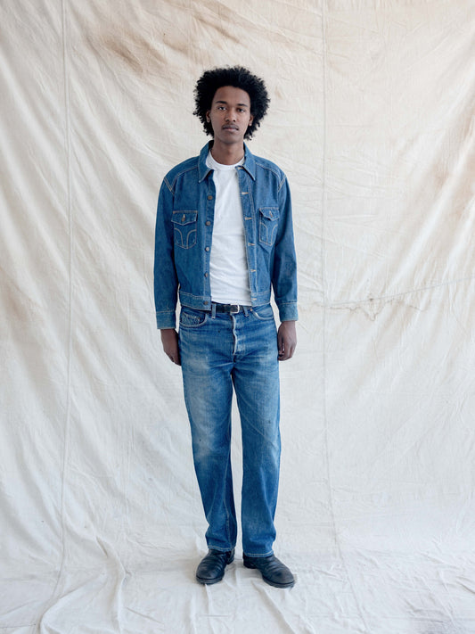 1960’s Levi’s Big E Solid Fades with Deep Indigo 501s-36W
