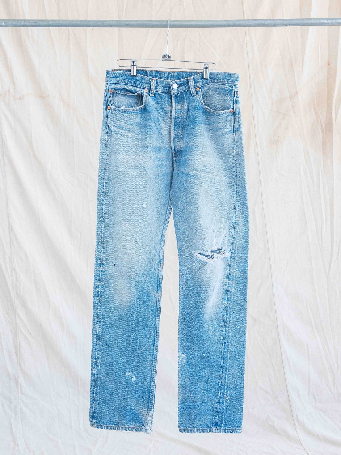 1980’s Thrashed and Splattered Levi’s 501s-33W
