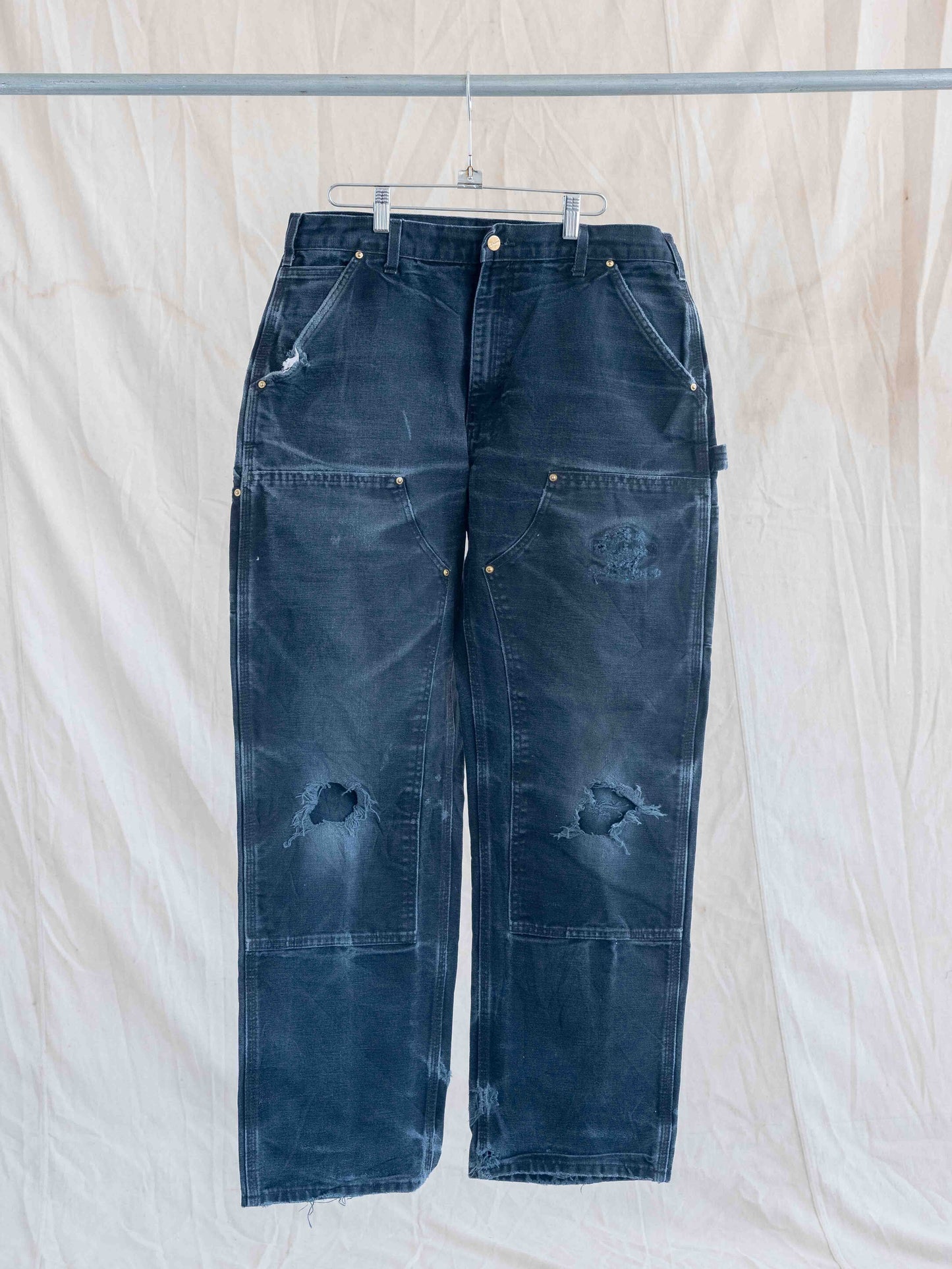 1990’s/2000’s Thrashed and Worn Black Carhartt Doubleknees-35W