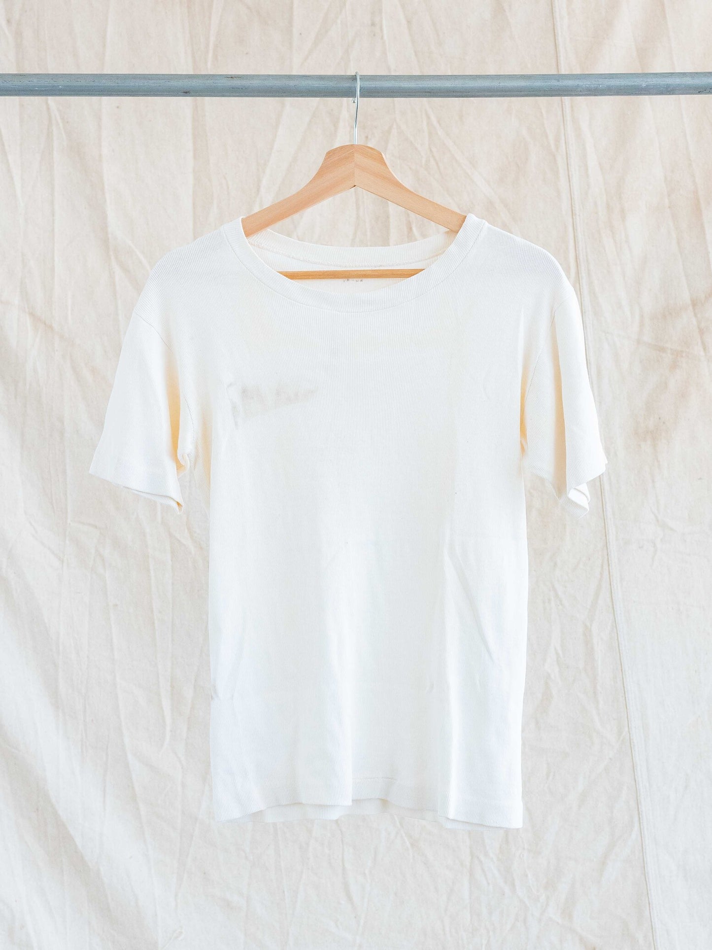 1950’s Ribbed All Cotton Blank Tee
