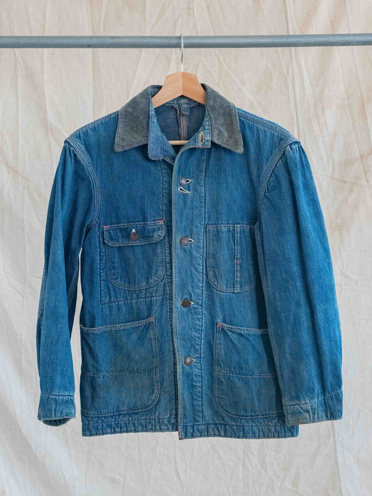 1950’s/1960’s Unbranded Tattered and Stained Chore Coat