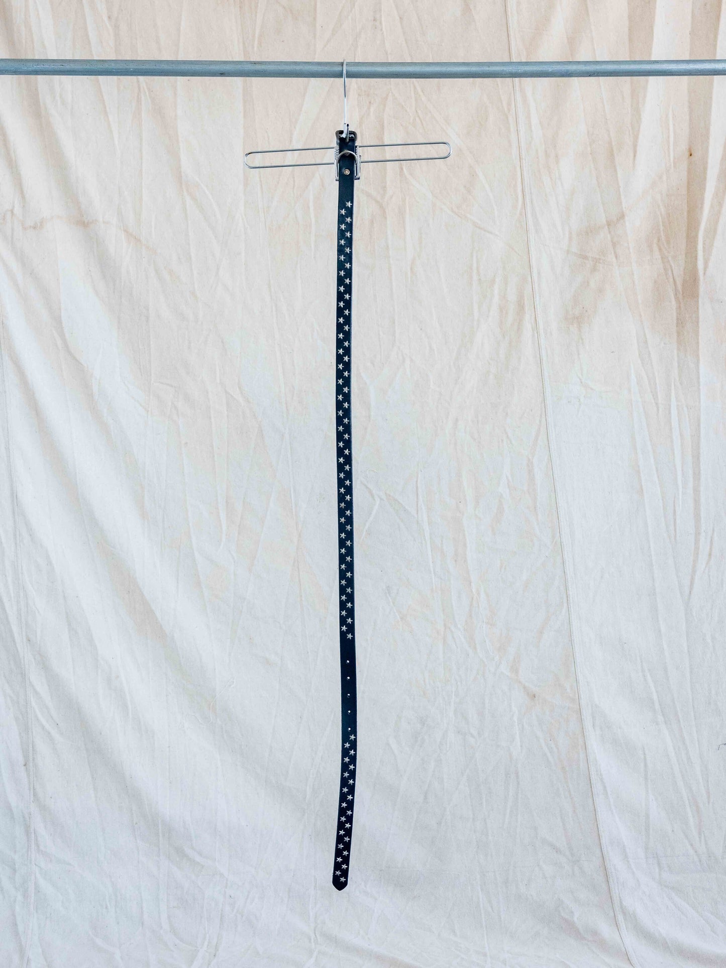 Hollywood Trading Company Silver Star Belt with Extended Tail-W30/32