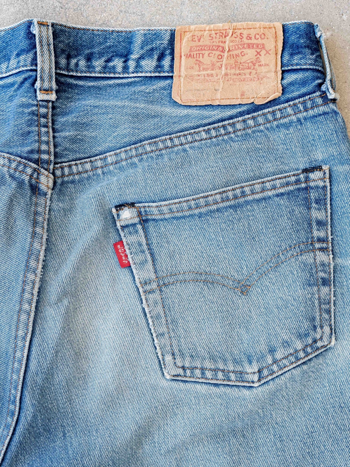 1970’s/1980’s Midwash and Whiskered Levi’s Redline 501s-33W