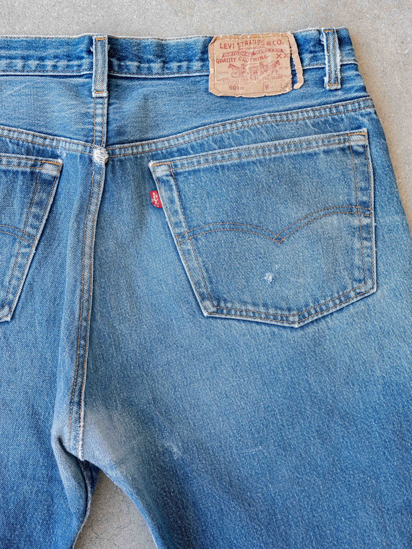 1980’s Faded and Whiskered Levi’s 501s-37W