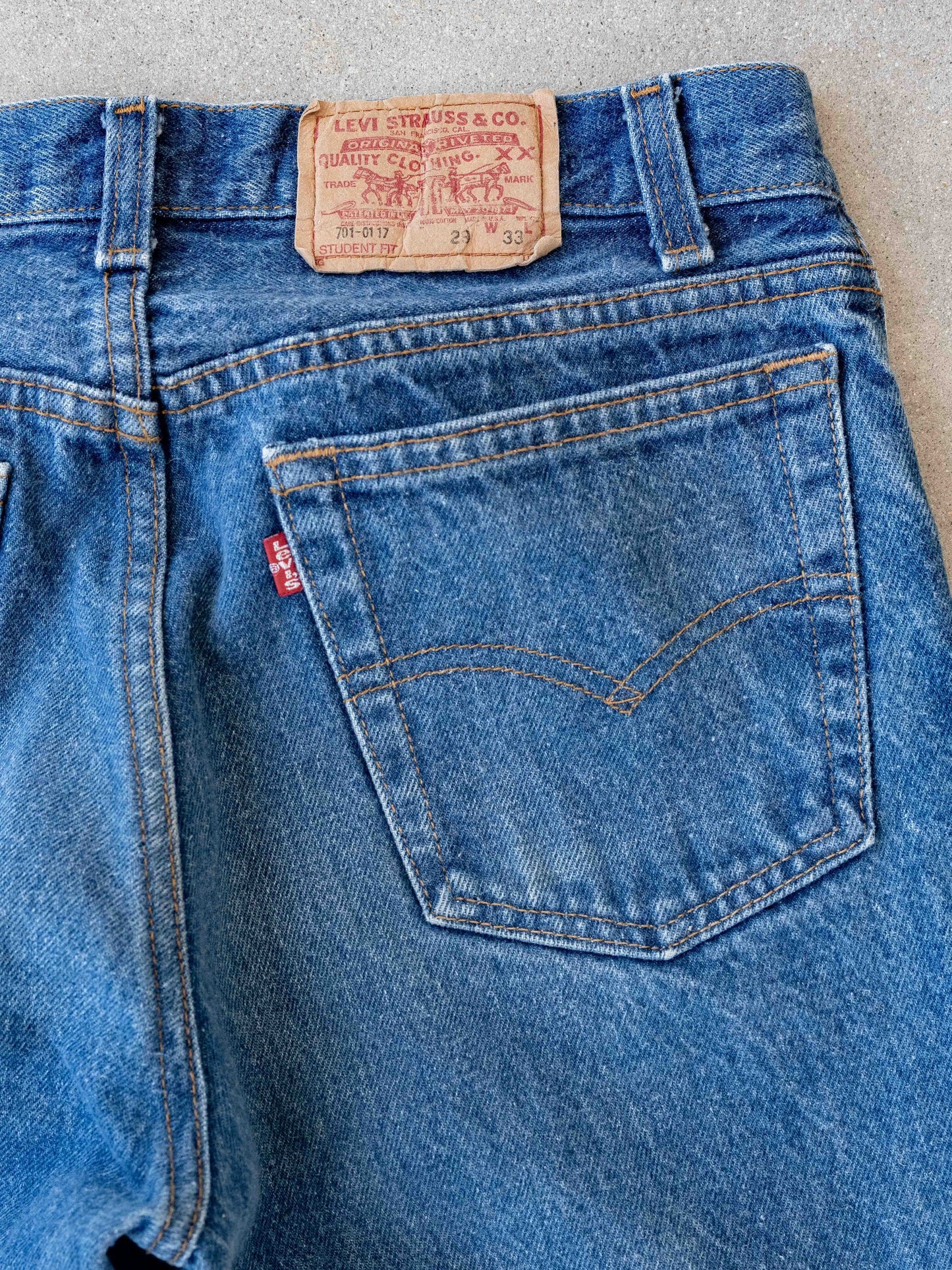 1990’s Dark Levi’s 701 Student Fit-28W