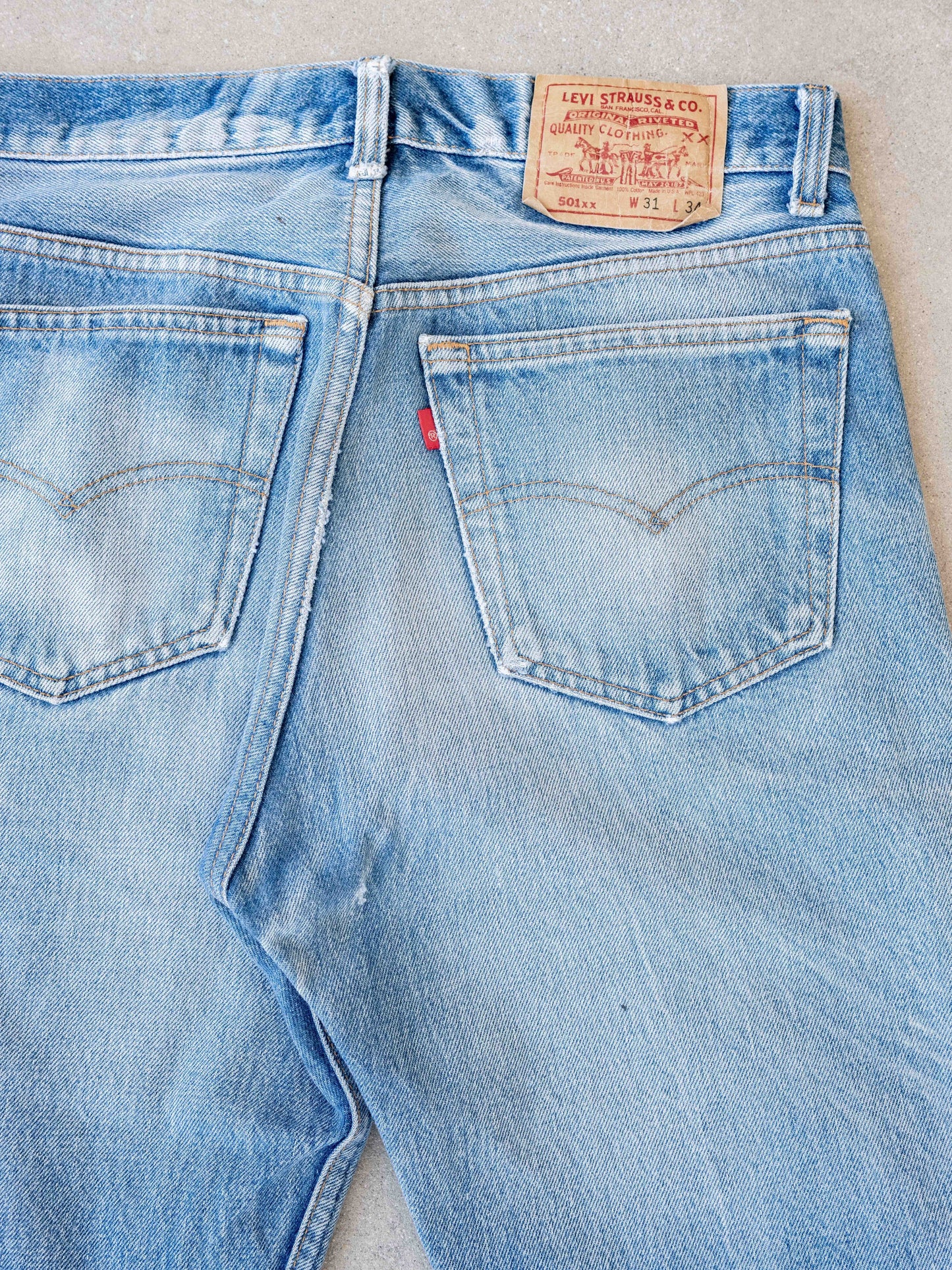 1980’s Faded and Holed Midwash Levi’s 501s-31W
