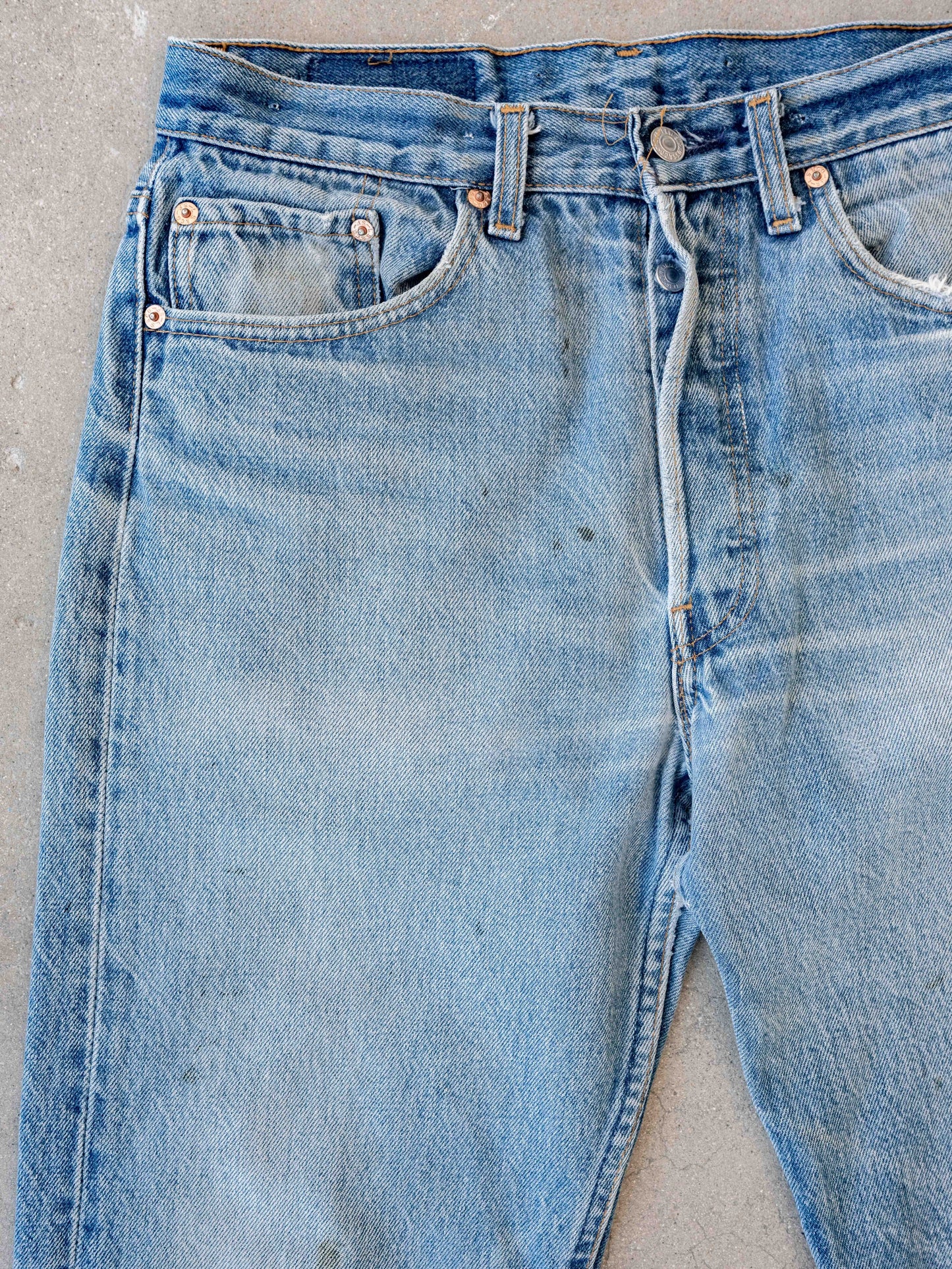 1980’s/1990’s Whiskered and Faded Grunge Levi’s 501-32W