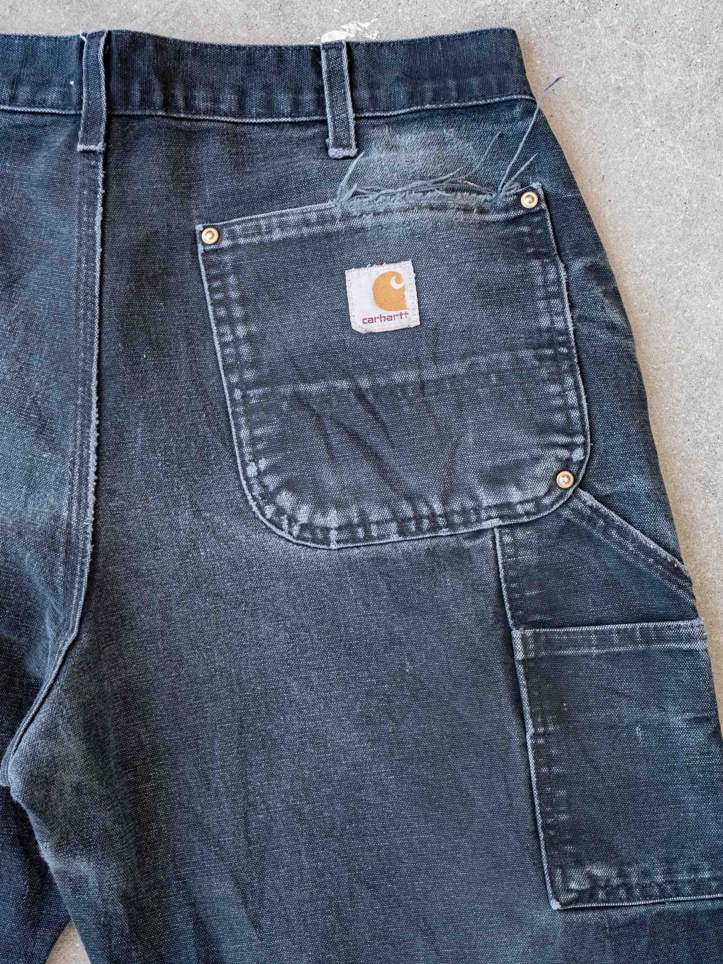 1990’s/2000’s Thrashed and Worn Black Carhartt Doubleknees-35W