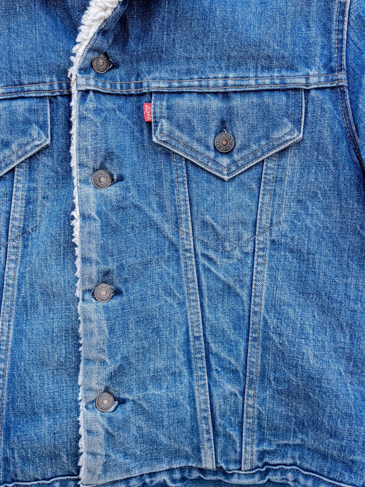 1970’s Whiskered and Faded Levi’s Sherpa Type 3