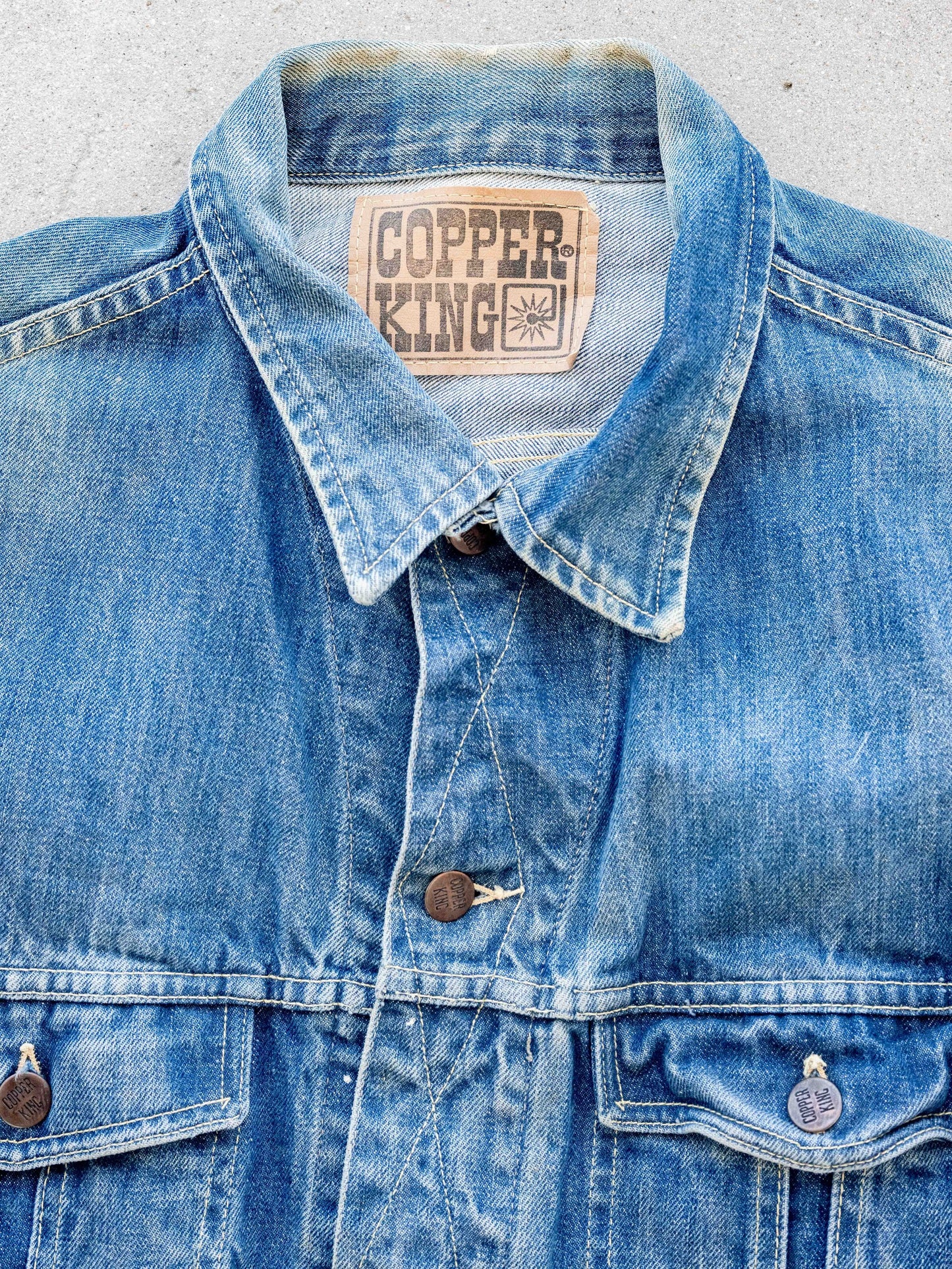 1960’s Faded Copper King Two Pocket Denim Jacket