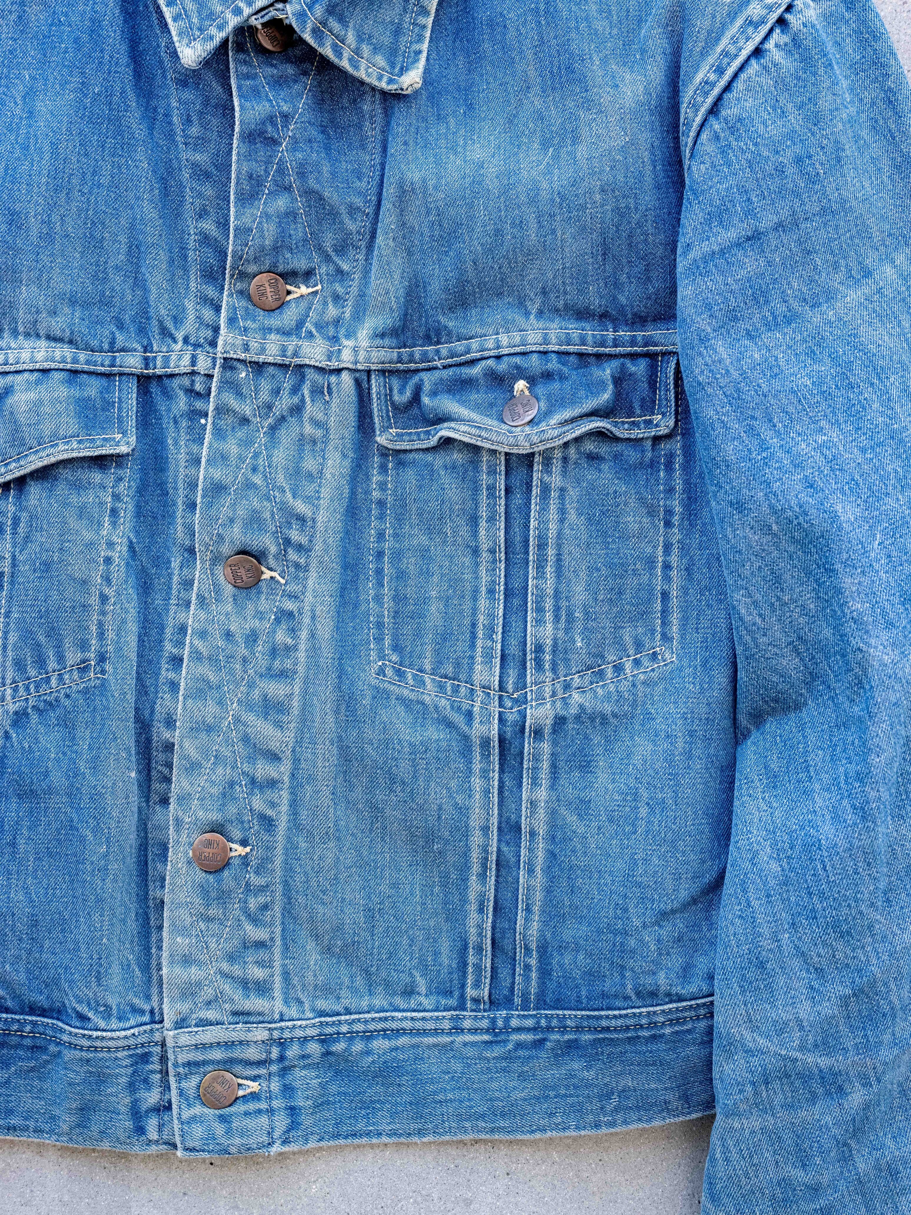 1960's Faded Copper King Two Pocket Denim Jacket – Denim Doctors