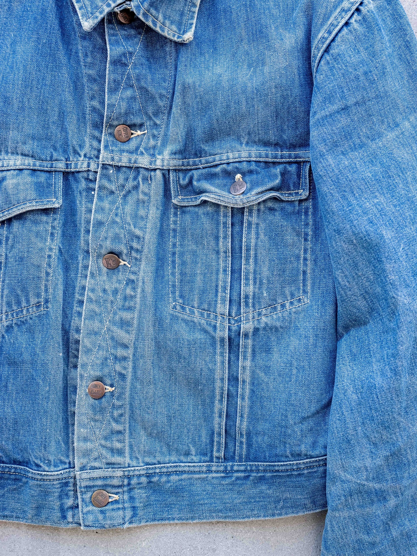 1960’s Faded Copper King Two Pocket Denim Jacket