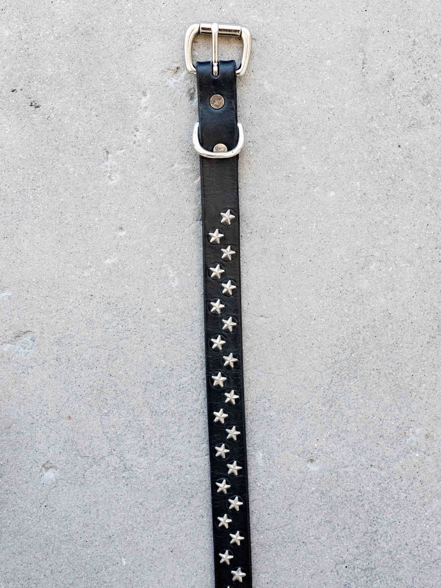 Hollywood Trading Company Silver Star Belt with Extended Tail-W28/30