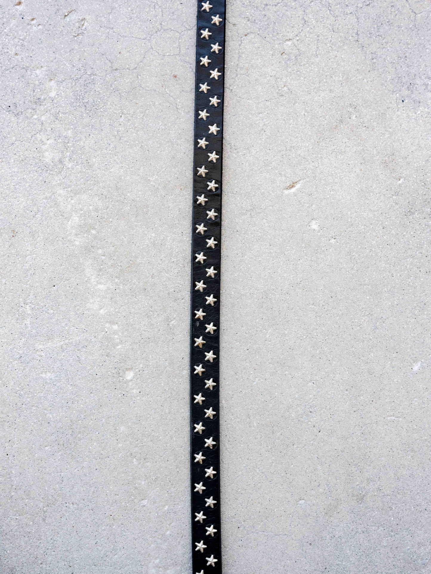 Hollywood Trading Company Silver Star Belt with Extended Tail-W30/32
