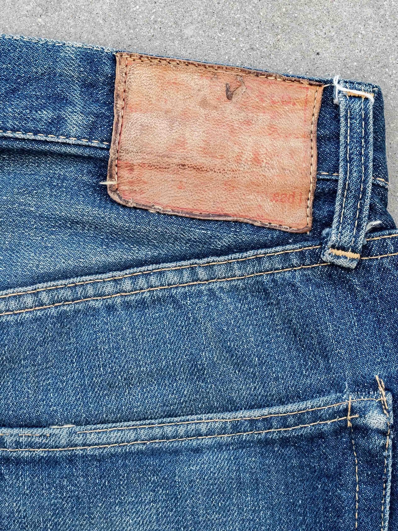 1950's Dark Soft Leather Patch Levi's 501-32W