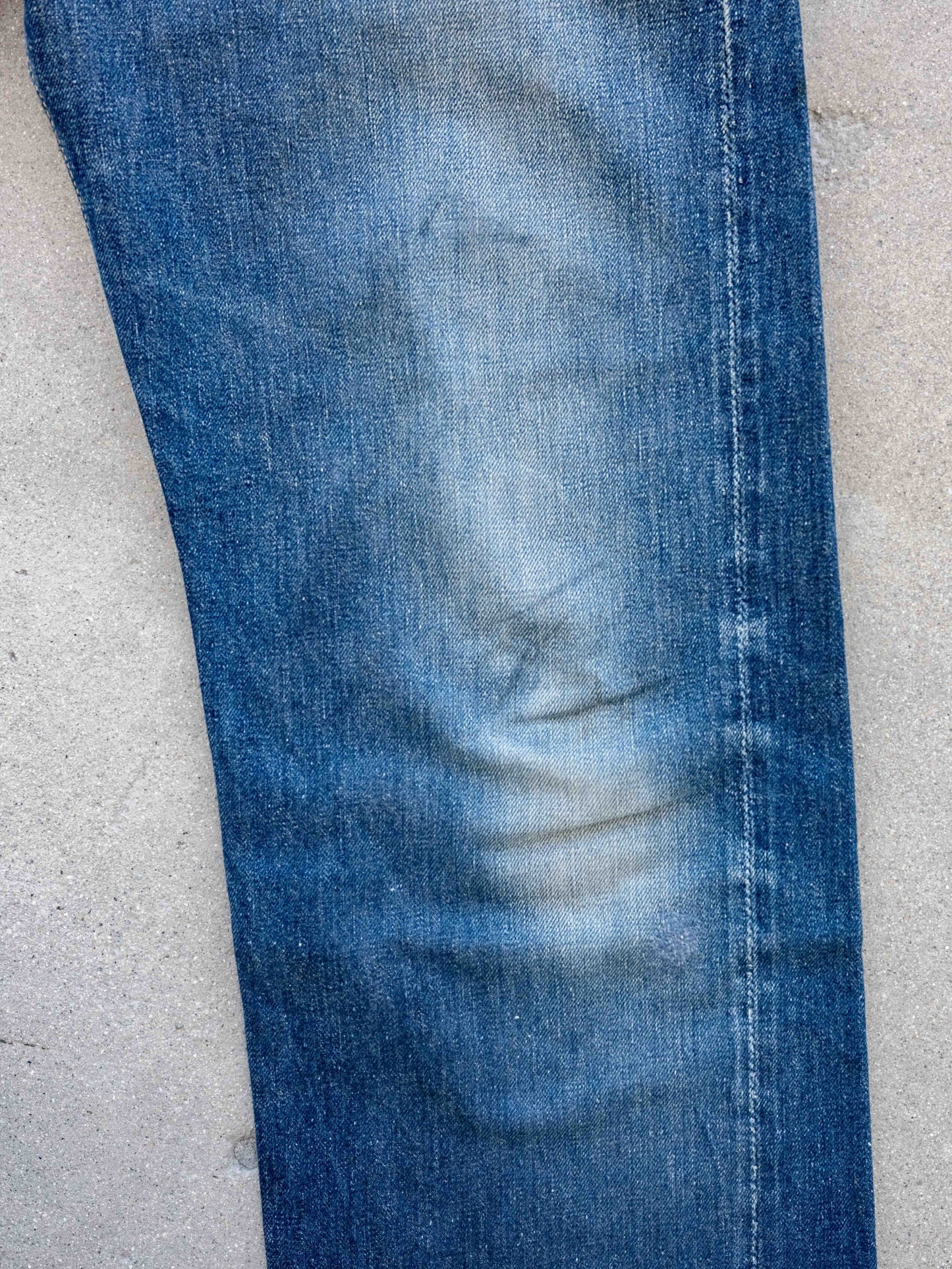 1950's Dark Soft Leather Patch Levi's 501-32W