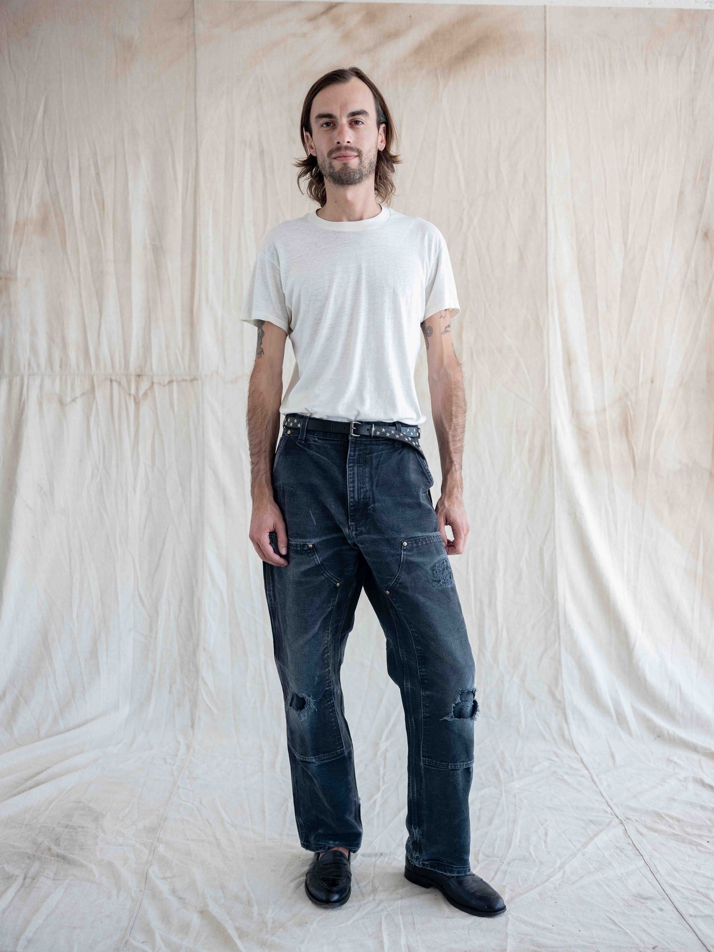 1990’s/2000’s Thrashed and Worn Black Carhartt Doubleknees-35W