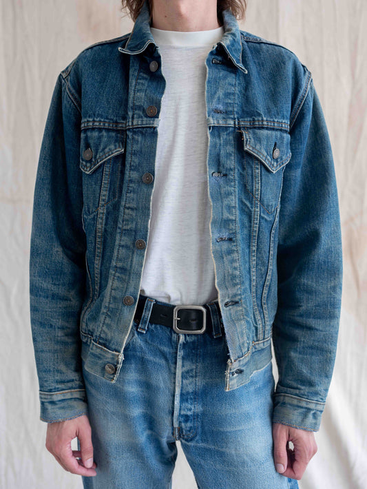 1960’s/1970’s Whiskered, Faded, and Stained Levi’s Blanket Lined Type 3