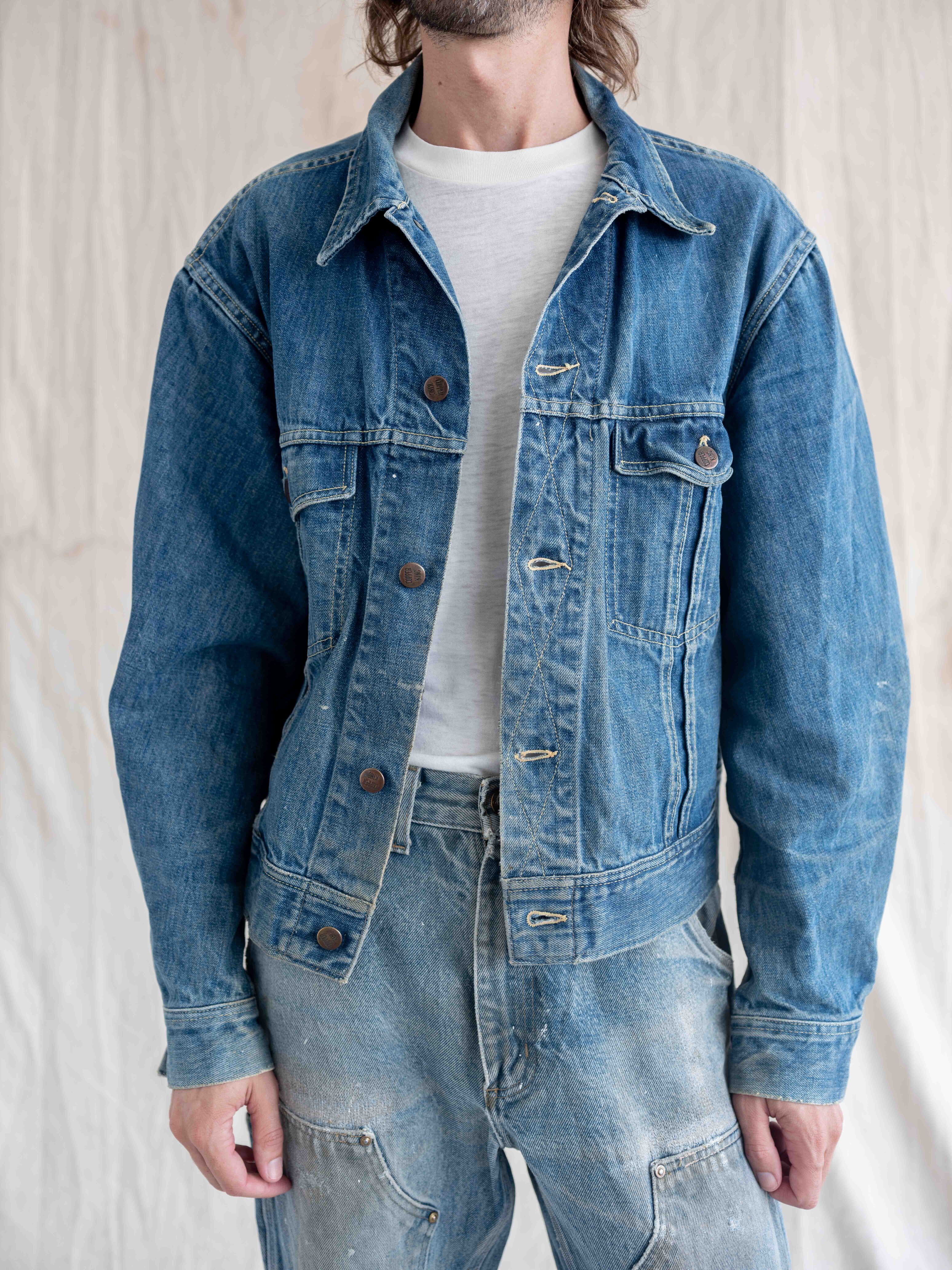 1960's Faded Copper King Two Pocket Denim Jacket – Denim Doctors