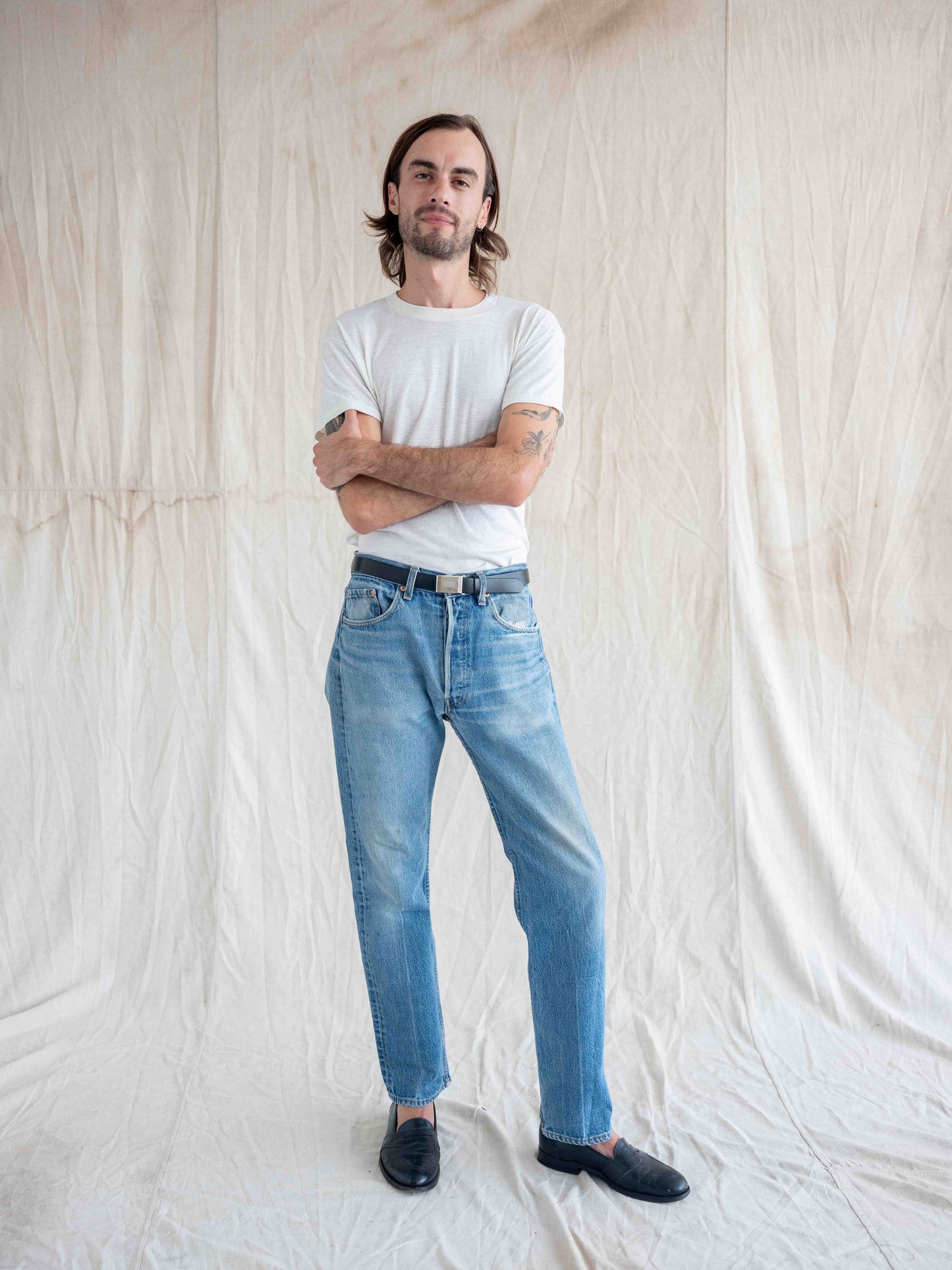 1980’s/1990’s Whiskered and Faded Grunge Levi’s 501-32W