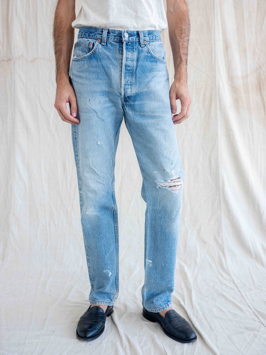 1980’s Thrashed and Splattered Levi’s 501s-33W