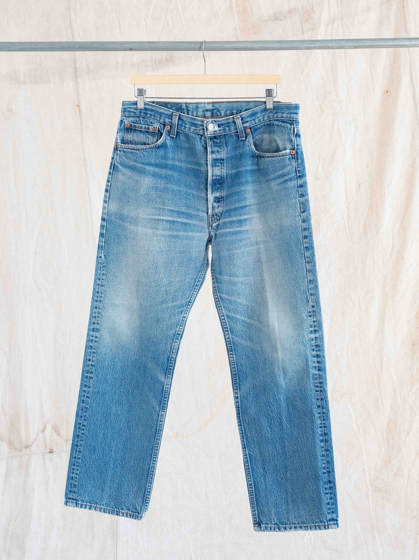 1980’s Whiskered and Worn Levi’s 501s 35W