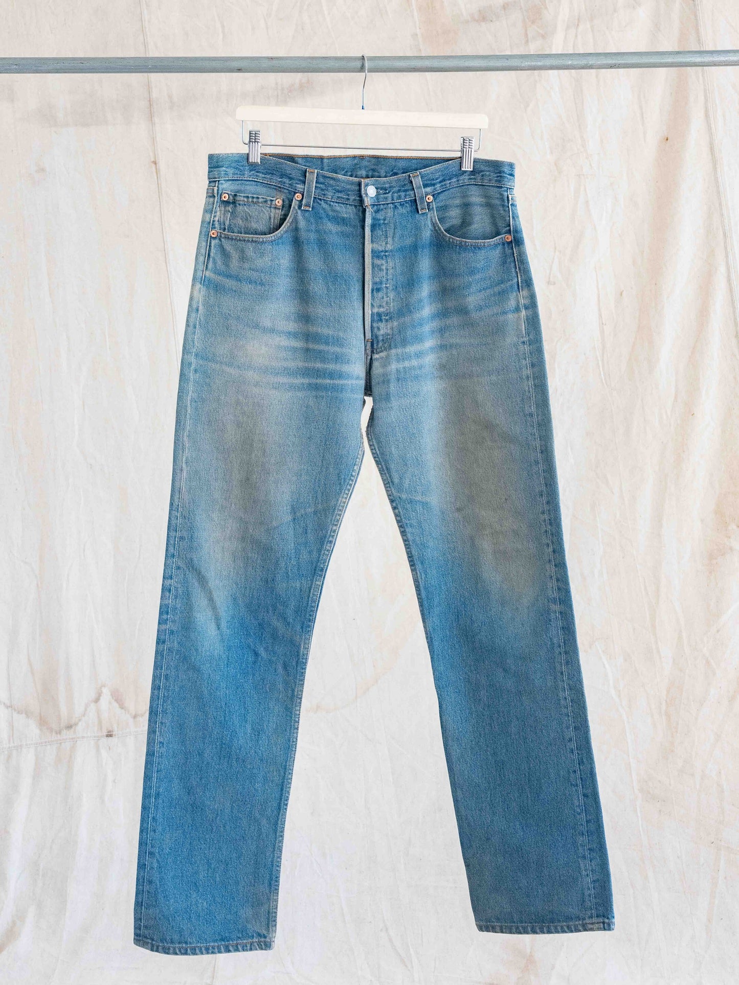 1990’s Whiskered and Dirtied Levi’s 501s 36W