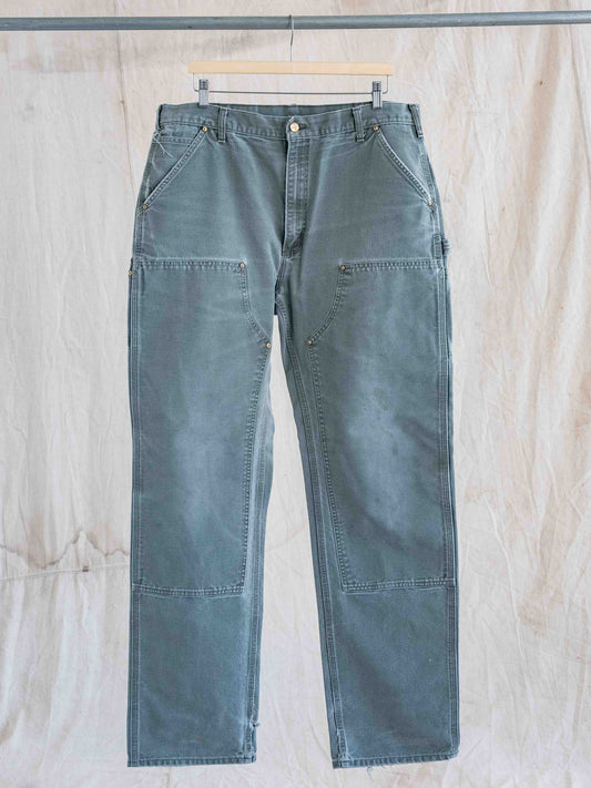 1990’s/2000’s Faded Sage Green Carhartt Doubleknees 37W