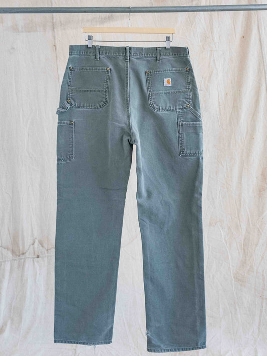 1990’s/2000’s Faded Sage Green Carhartt Doubleknees 37W