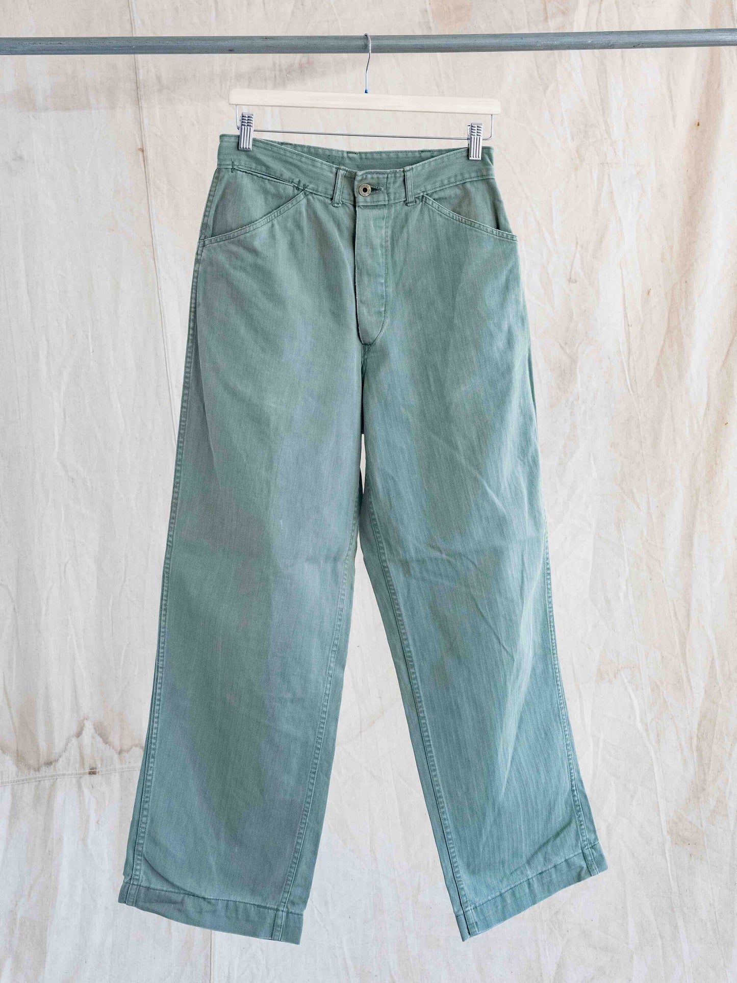 1940’s USMC HBT Green Military Pants 30W
