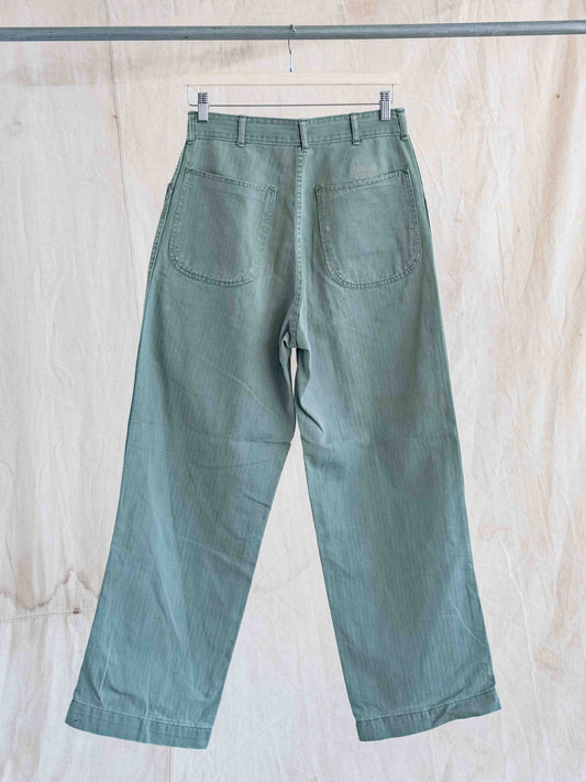 1940’s USMC HBT Green Military Pants 30W