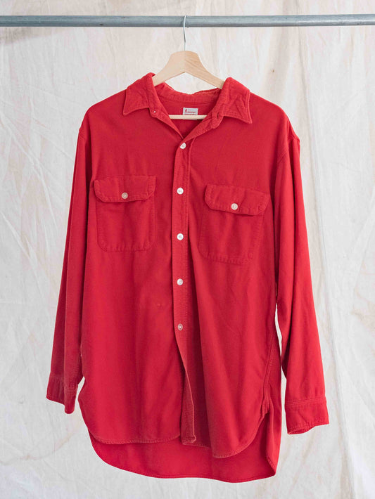 1950’s Red Penney’s Sanforized Cotton Flannel