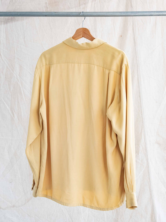 1950’s Seilers Yellow Gabardine Shirt with Flap Pockets