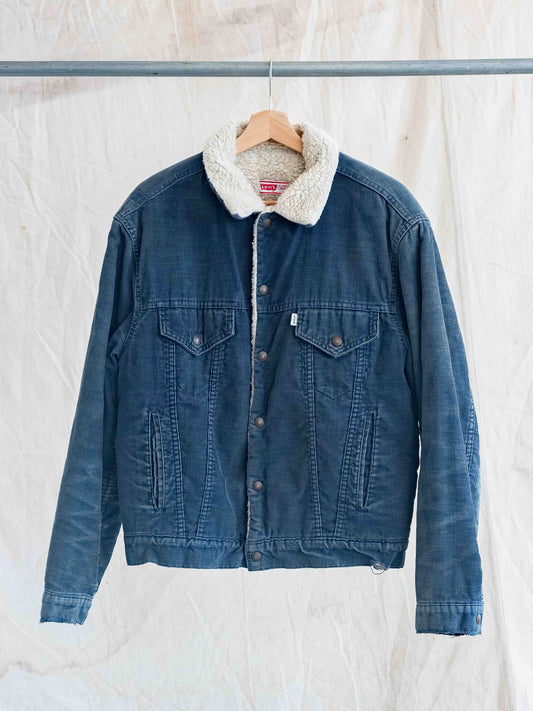1980’s Faded Blue Levi’s Corduroy Sherpa Jacket